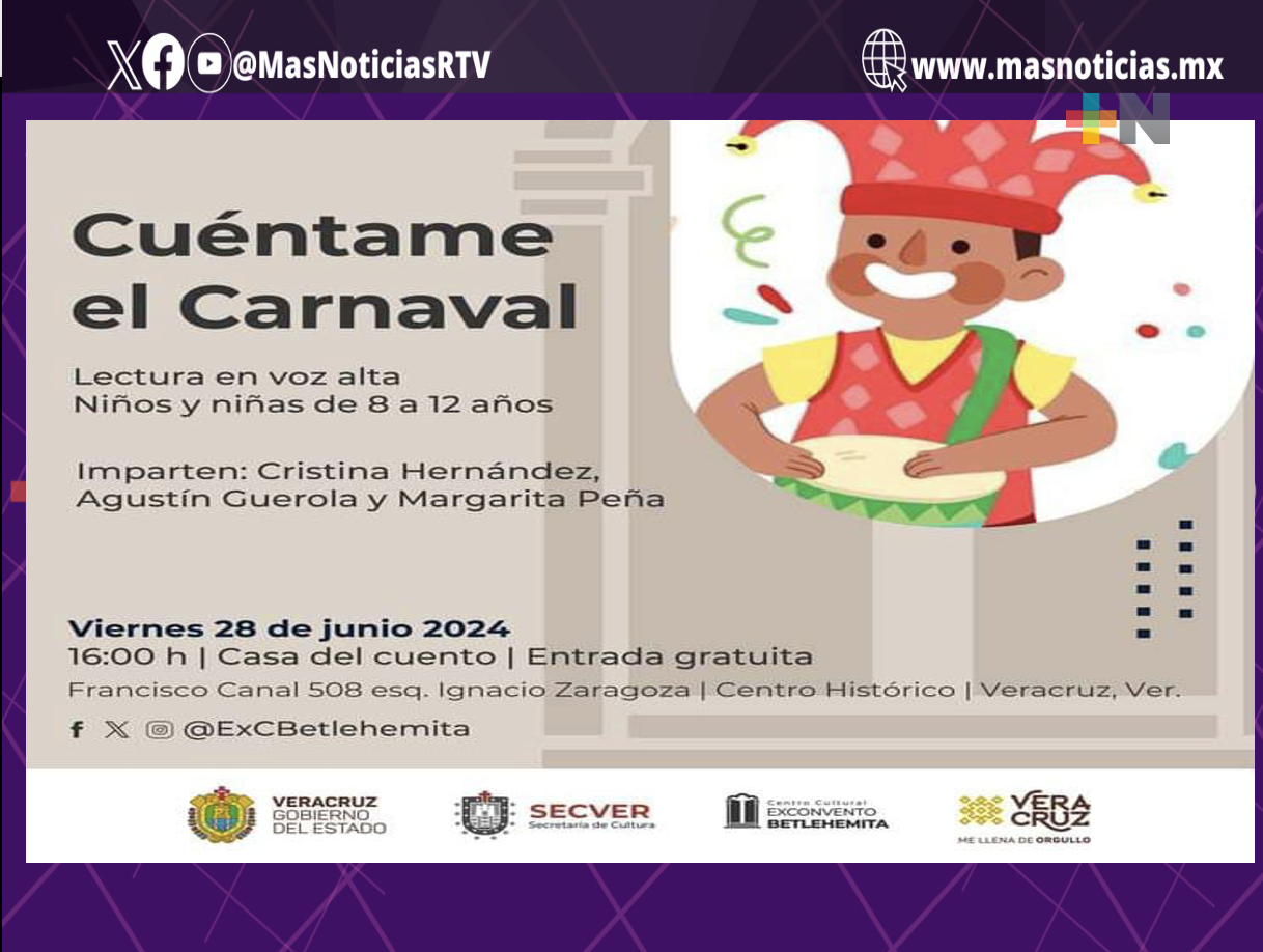 A fin de junio realizarán Taller «Cuéntame el Carnaval»